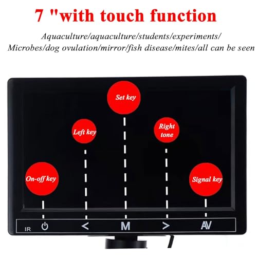 Image of 7 inch 12MP LCD Screen for Trinocular Microscope 23.2mm Mounting Size