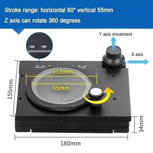 Course verticale 55 mm table glissement voyage precise - 6