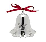 Towle 2014 Silver-Plated Music Bell Plays Skaters Waltz Ornament, 34th Edition