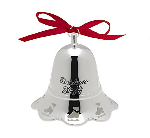Towle 2014 Silver-Plated Music Bell Plays Skaters Waltz Ornament, 34th Edition