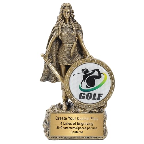 Decade Awards Personalized Female Champion Golf Trophy -