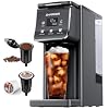 SHARDOR Coffee Maker Hot Iced With Bold Setting Single Serve Coffee Maker For K Cup and Grounds 52oz Removable Water Tank 6 to14oz Brew Sizes One Cup Coffee Machine With Reusable Filter Gray
