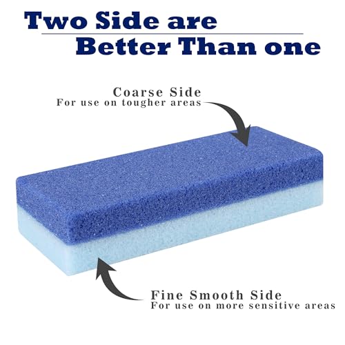EWAGOA 6 Pack Foot Pumice Stone for Feet Callus Remover, EWAGOA Pedicure Tools for Feet, Foot Exfoliator and Foot Scrubber Dead Skin Remover Cracked Heel Repair (6-Blue)