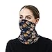 FOSKERV Fashion Neck Gaiter Windproof, Women Men Portable Seamless Face Mask Scarf, Breathable Bandana Head Wrap Soft for Workout, Jungle Animals Lion Tiger Leopard Print