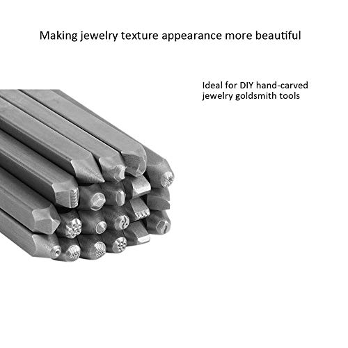 Metal Jewelry Anvil Chisel, Jewelry Punch Stamp Mold, Anvil Chisel Equipment Kit For Jewelry Processing Making Carving Tools + Professional Jewelry Carving Tools (20Pcs) #TOP3
