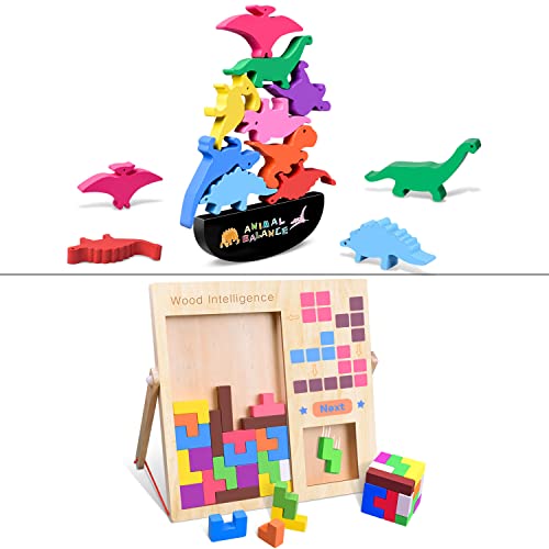 Fftroc Dinosaur Stacking Toys And Russian Blocks #TOP6