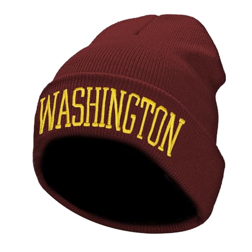 JZYEGSW Football Winter Hat for Men Women Cities Beanie Knit Cuffed Cap for Fans Gifts