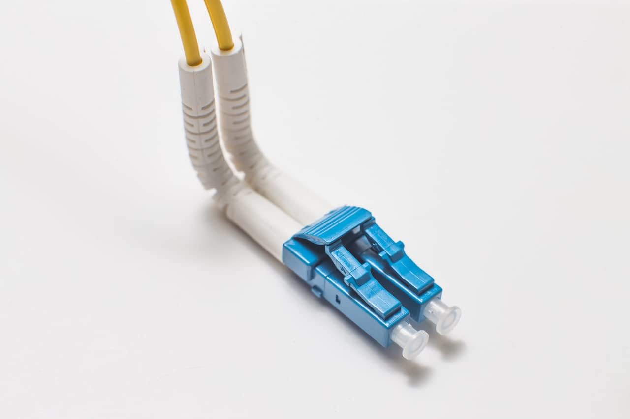 FiberCablesDirect LC LC OS2 AnyAngle Fiber Optic Patch Cable – 10mm Bend Radius Corning Glass | 25.0m (82.0ft) | Flexible for High-Density Racks, Patch Panels, Tight Routing
