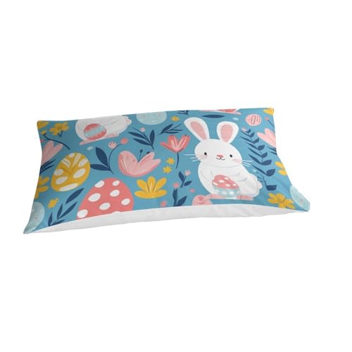 Housse de couette lapin 3D 135x200cm avec taies d'oreiller pour lit single