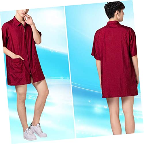 TEHAUX Colete De Trabalho Jaqueta De Trabalho Para Homens Colete De Salão Profissional Colete De Bar