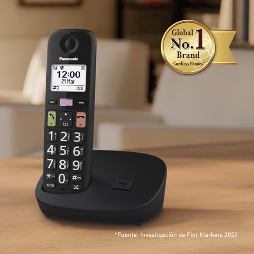 Miniatura 9 de Panasonic Kx-Tgu112exb Teléfono Inalámbrico Digital, Unidad Base Y 2 Auriculares, Pantalla Lcd, Botones Grandes, Llamada Favorita, Compatible Con Audífonos, Negro