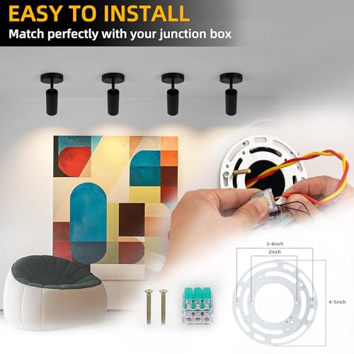 Image of LED Ceiling Spotlight Directional Lighting Indoor Spotlights(Black) | Zoomable15-60,5CCT /2700K-5000K,Dimmable,20W,For Living Room Gallery Art Lighting