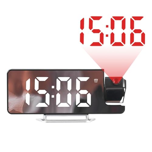 Despertador - 1 Unidad Proyector | Multifuncional Interior Exterior Pantalla LED Digital Techo de cabecera Profesional Servicio pesado Robusto Nueva pieza de herramienta Kit de máquina del sistem