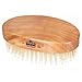 Kent Oval Cherry wood Travel Size White Bristle Brush - MC4 (PACK OF 1)