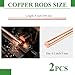 SZLIZHUO 2PCS Pure Copper Round Rod 0.20