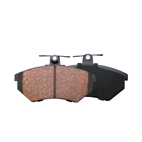 Image of Detroit Axle - Front Ceramic Brake Pads with Hardware Set Replacement | for 1996 1997 Volkswagen Passat Golf Cabrio - 4pc Set