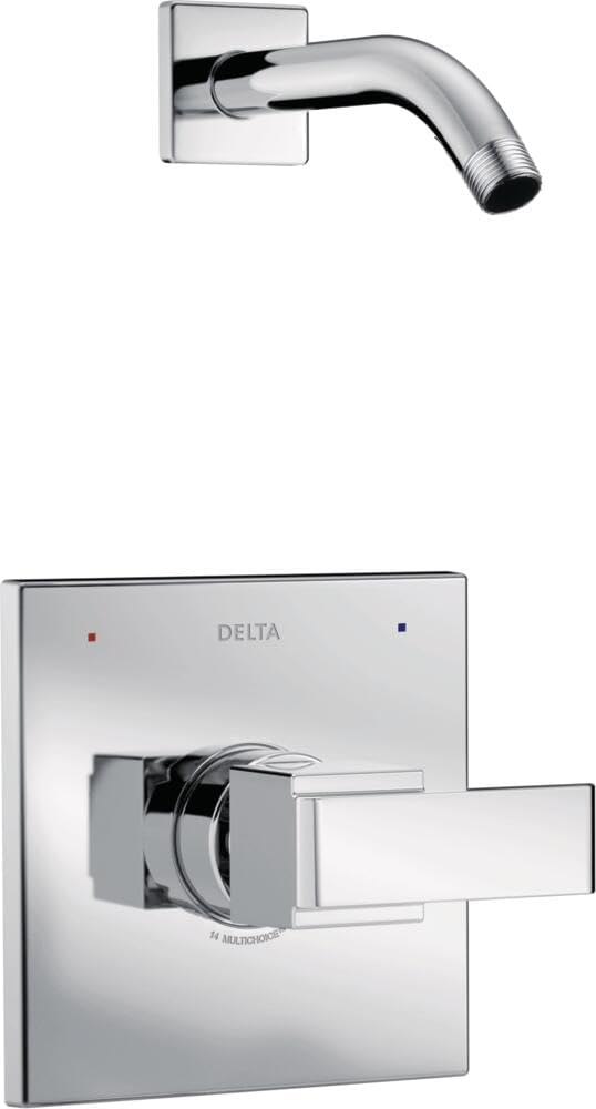 Delta Faucet Ara 14 Series Single-Function Shower Valve Trim Kit Chrome, Shower Handle, Delta Shower Trim Kit, Chrome T14267-LHD (Valve and Shower Head Not Included)