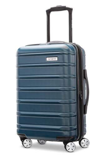 Image of Samsonite Omni 2 Hardside 2 Piece Set - Includes Global Carry-On & Large Checked Suitcases - 360 Dual Spinner Wheels - Integrated TSA Lock & Expansion - Amazon Exclusive - Nova Teal