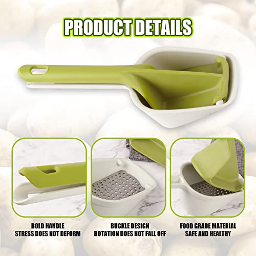 Deesen Potato Masher, Large Capacity Food Grade Materials Potato Ricer, Kitchen Tools For Mash Potatoes, 12" Mashed Potato Specialist For Drained & Mashed Potatoes (Complimentary One Silicone Spatula) #TOP3