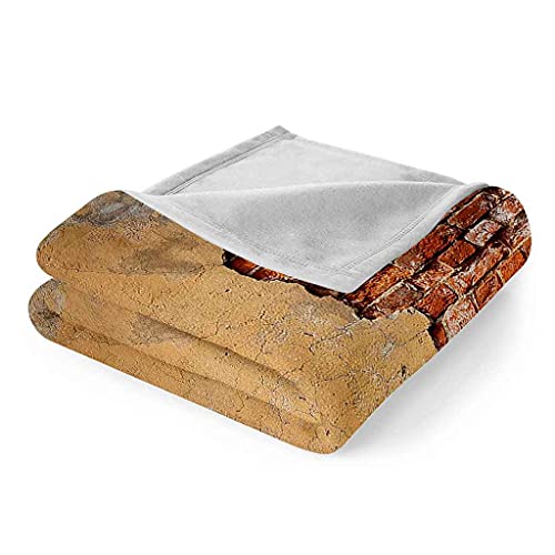 Couverture flanelle douce lit canapé plaid géométrique vert impression 3D 130x150 - 7