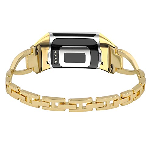 AISPORTS Compatibel met Fitbit Charge 5 Band voor Vrouwen, Slanke Crystal Bling Glitter Diamant Strass Sieraden Metalen… - Image 4