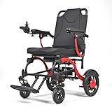 ByteTecpeak XP03 Lightweight Electric Wheelchair for Adult Removable 12Ah Lithium Battery,20km Range,400W Motor,Ultra-Portable 15.5KG Aluminum Foldable Powerchair for Daily Use and Travel