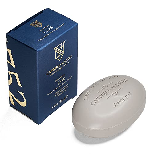 Caswell-Massey Lx48 Luxury Bar Soap, Triple Milled, Moisturizing & Scented Bath Soap For Men & Women For Face, Body And Hands, 5.8 Oz Bath Bar (1 Soap Bar) #TOP24