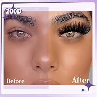 B&Q Fluffy Lash Clusters 200D,Dramatic Full Eyelash Clusters Volume 10-18mm — image 6