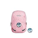 Sichtbarkeit: Mit dem reflektierenden Logo an der Frontseite der Kindertasche immer Aufmerksamkeit von anderen Verkehrsteilnehmern bekommen.