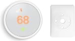 Google Thermostat Nest - Thermostat d'apprentissage intelligent programmable avec installation facile et kit de trim, blanc