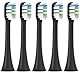 5er Ersatzbürsten passend für BOOMBRUSH bürstenkopf wechselköpfe,Aufsteckbürsten passend für Boombrush schallzahnbürste bürstenkopfe Ersatzbürstenkopf, Schwarz