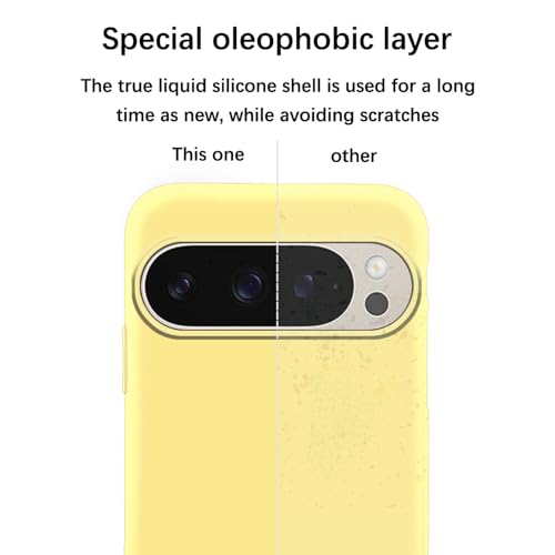 Coque Pixel 9 Pro XL silicone jaune protection fine et douce