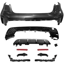 Rear Upper & Lower Bumper Cover Kit Honeycomb For 2020-2022 Toyota Corolla SE XSE 2.0L - Bumper Valance Cover