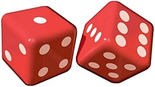 amscan 381590 Inflatable Casino Dice Decorations 30cm - 2 Pcs, Red