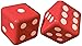 Amscan Inflatable Dice Casino Party Decoration (2 Piece), Red/White, 6.3 x 9"