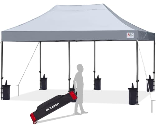 Image of ABCCANOPY Patio Pop Up Canopy Tent 8x16 Commercial-Series (Gray)
