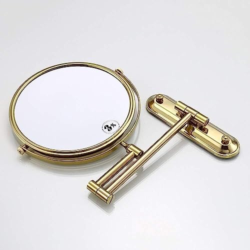 NATWEE Miroir de Maquillage Mural Salle de Bain Or Miroir cosmétique Mural de 8 Pouces 3X Miroir de beauté Double Face It's So Kind of You – vue 3