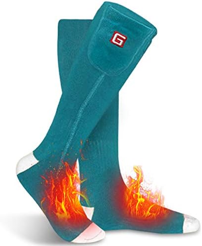 Electric Rechargeable Battery Heated Socks Men Women Cold Weather Heated Socks Sport Outdoor Indoor Camping Hiking Hunting Thermal Heating Foot Warmer