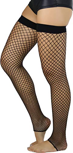 Image of ToBeInStyle Women's Fashion Dimond Net Thigh High Footless Novelty Leg Warmer Hosiery