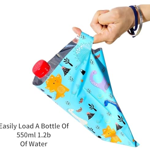 Image of VRB Dec 24pcs Foil Guddy bags, return gift bags for kids birthday, Happy Birthday Party Return Gift Bags For Boys and Girls, Colorful Gift Bags (24pcs Dinasour Theme Design)
