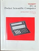 PC-6 Pocket Scientific Computer Operation Manual B009556S2A Book Cover