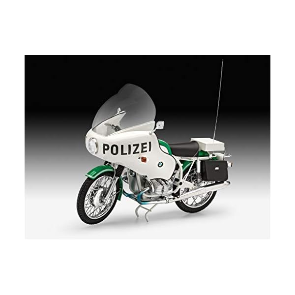 Revell REV-07940 BMW R75/5 Polizei Motorrad Toys, 1:8/25,6 cm, 1/8 – Bild 4