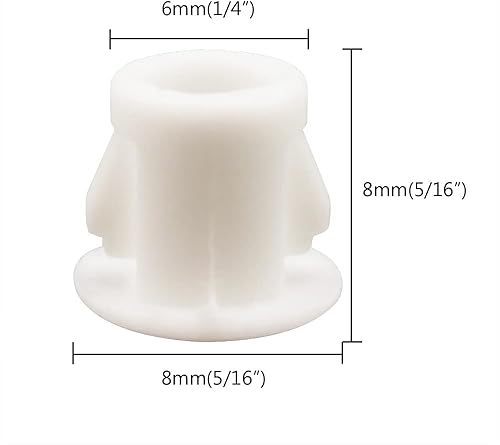 Vista 16 de Tapones de agujero de 1/2 pulgada de plástico tipo empotrado, tapones de orificio a presión para tubo de bloqueo a presión, tapas de rosca, tapas
