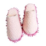 Generisch Shoe Mop Mop Slippers for Floor Cleaning Cartoon Pantofole in microfibra Lazy Pantofole Hoe Sporco per la pulizia dei capelli, pantofole in feltro per la casa e l'ufficio, per la pulizia del