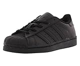 Adidas Boys' Superstar C, Black/White/Gold Metallic, 12 M US Little Kid