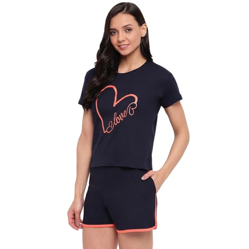 Image of Women's Cotton Printed Top and Shorts Set Pack of 1