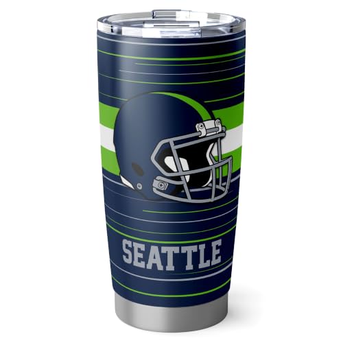 Image of Seattle Tumbler 20oz Travel Mug Gifts Custom Name Number