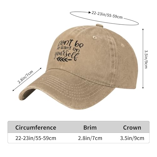 OTIQTI ART Unisex-Erwachsene Lcmx-cap-11461 Baseballkappe, Don't Be So Hard on Yourself 3 Natural 24, Einheitsgre