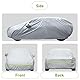 Favoto Autoabdeckplane Wasserdicht Staubdicht Vollgarage - Autoplane Kompatibel mit Audi A1 Opel Corsa VW Polo Renault Clio für Schrägheck (390-415 cm) Silber