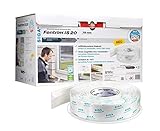 einseitig klebend Siga Fentrim IS 20 Fensterdichtband 25 m Innen Dichtband Türen Fenster 75 mm
